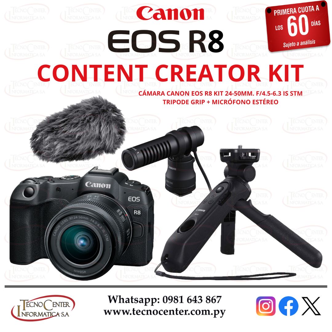 Canon EOS R8 Content Creator Kit 24-50mm